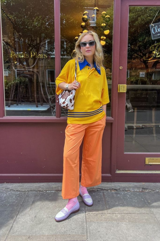 22. Bold Color Block Ensemble