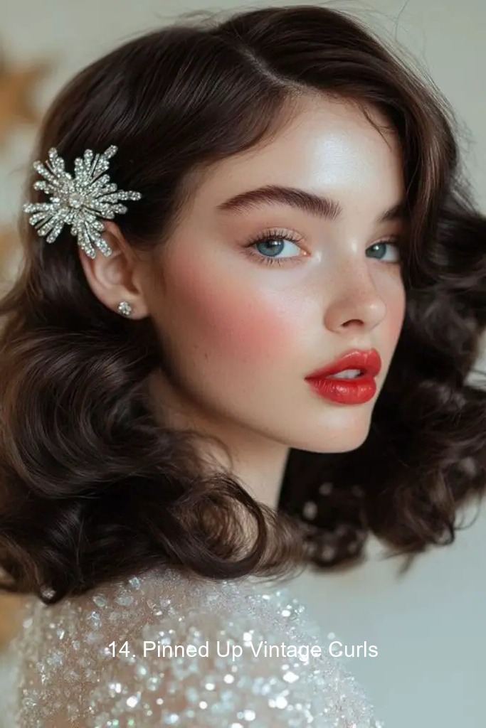 14. Pinned Up Vintage Curls