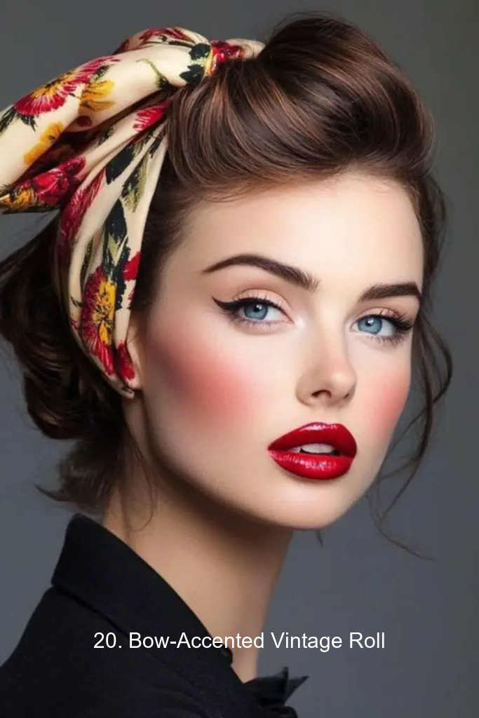 20. Bow-Accented Vintage Roll