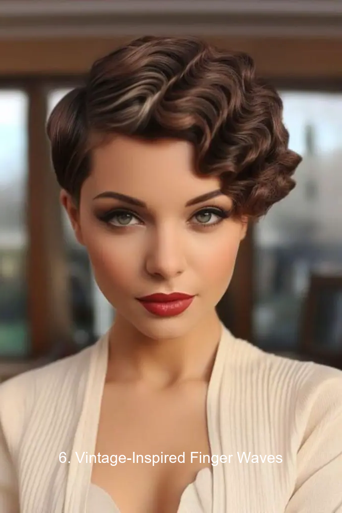 6. Vintage-Inspired Finger Waves