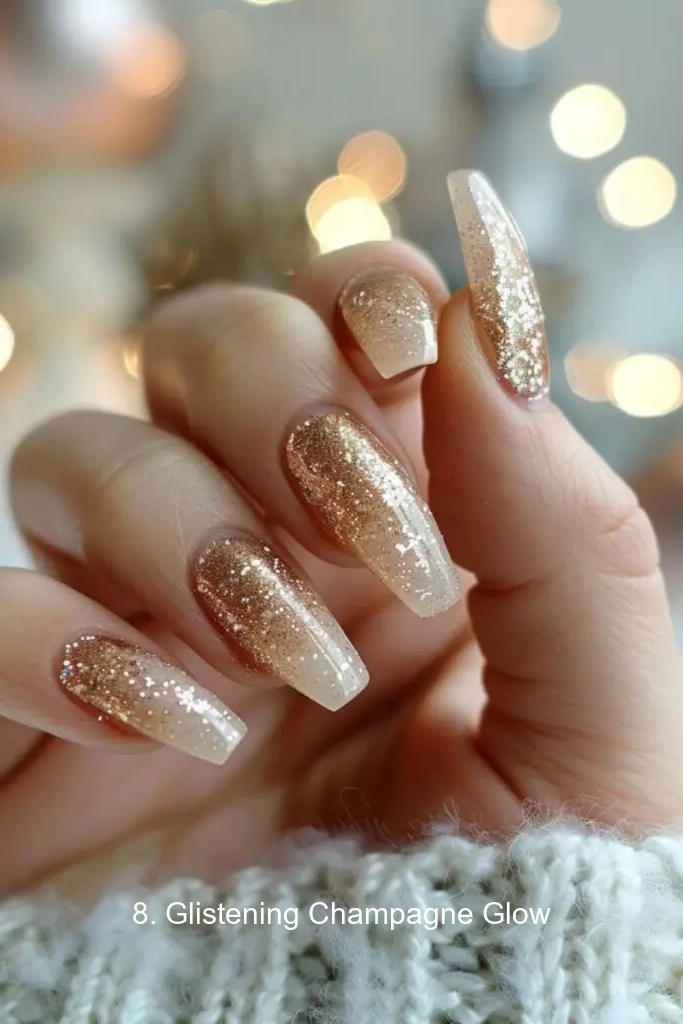 8. Glistening Champagne Glow